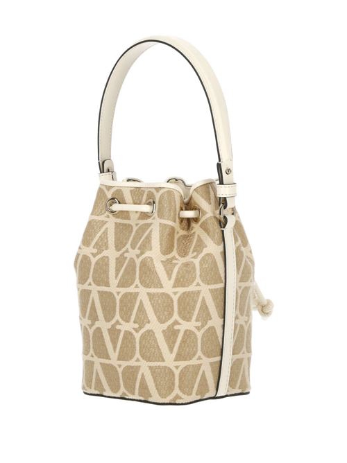 Ivory white/beige raffia/calf leather bag Valentino Garavani | 4W2P0Z44QDHYT3